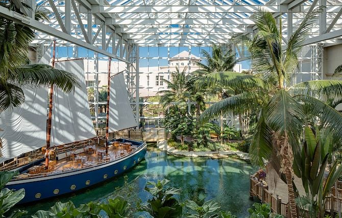 Sailboat in Key West Atrium at Gaylord Palms