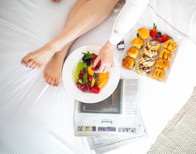 Breakfast in Bed at The Westin Fort Lauderdale Beach Resort
