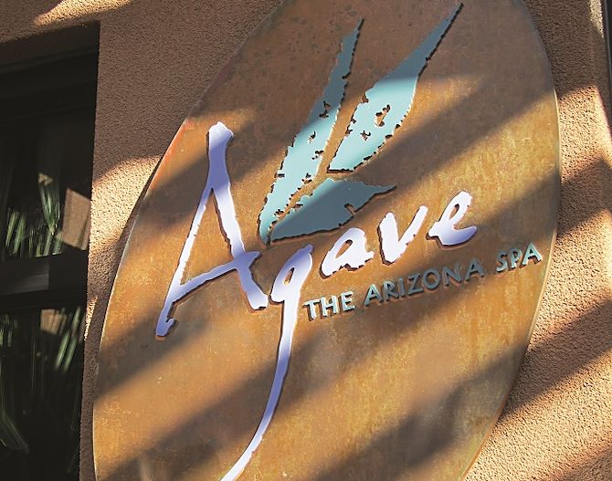 Agave Spa exterior sign