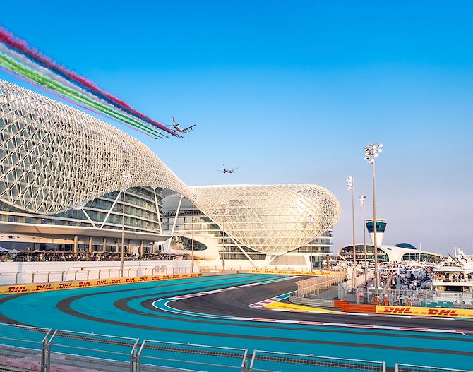 Kick back poolside and enjoy the Yas Island sun at the rooftop WET Deck