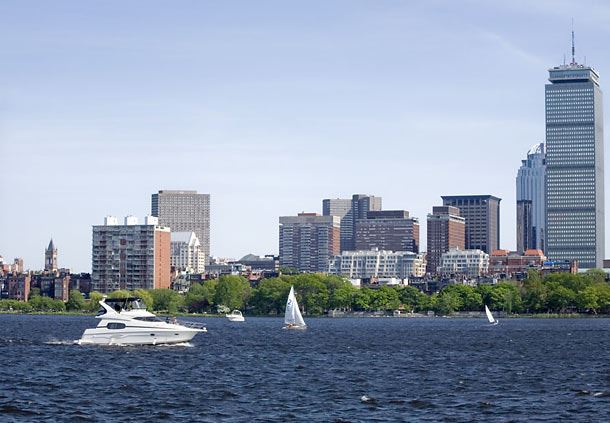 Río Charles en Boston 