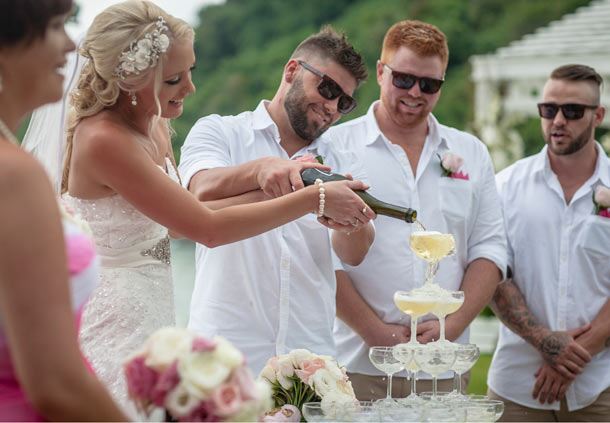 Champagne Pouring Ceremony