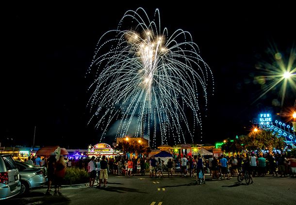 Carolina Beach Fireworks Display