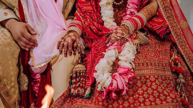 Wedding Couple South Asian