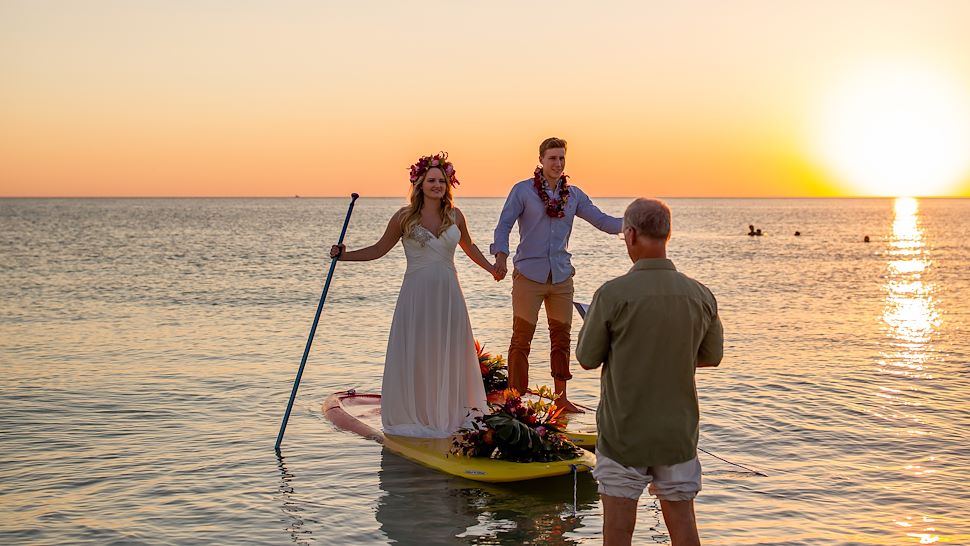 Paddle Board Wedding Ceremony