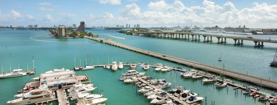 marriott biscayne bay to cruise port