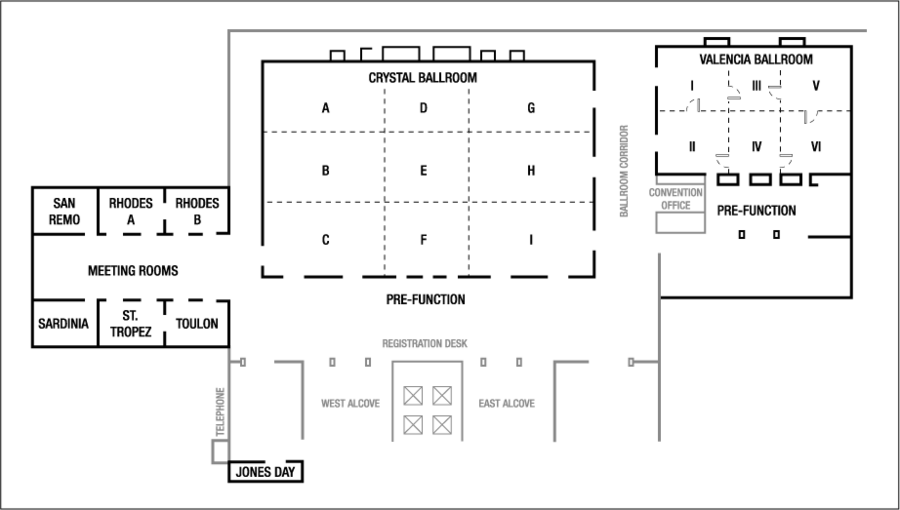 Wedding Event Space Floor Plans at the Renaissance Esmeralda Indian ...