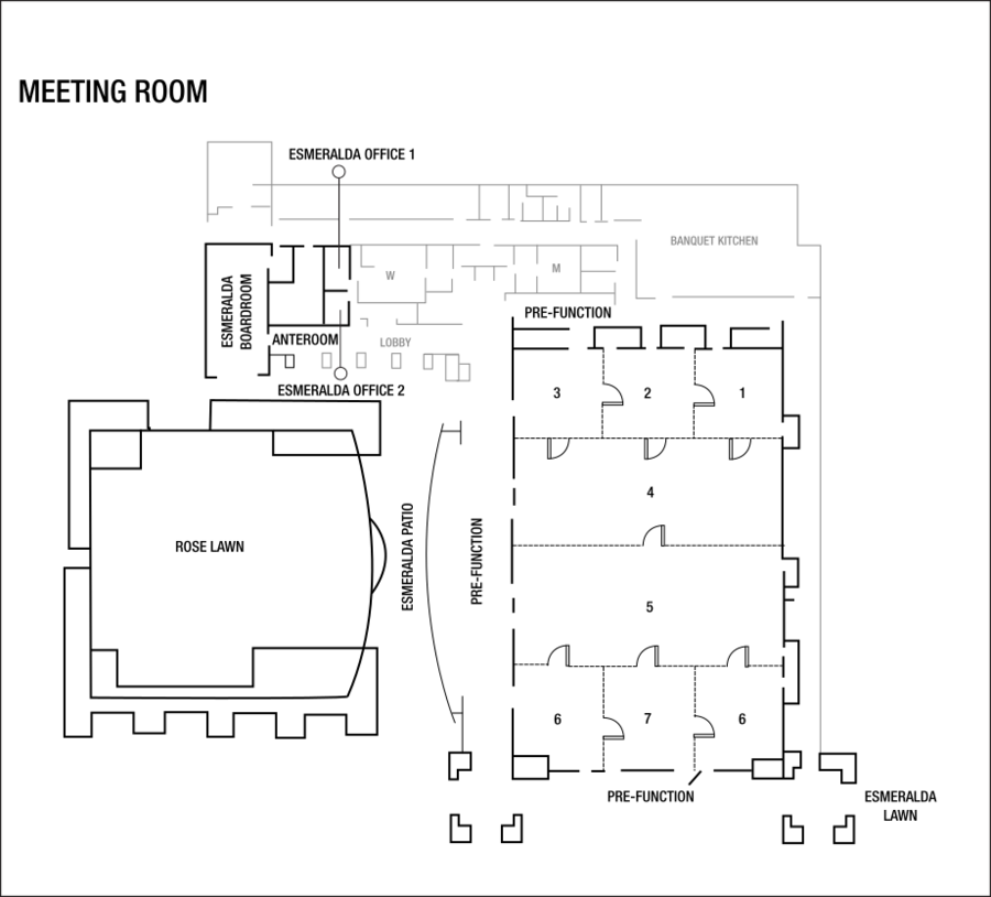 Wedding Event Space Floor Plans at the Renaissance Esmeralda Indian ...