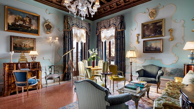 Patron Grand Canal Suite Venice Living Room