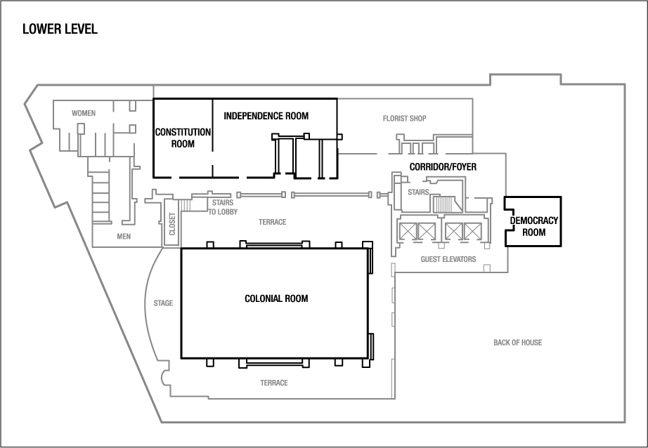 Wedding Event Space Floor Plans At The The Mayflower Hotel